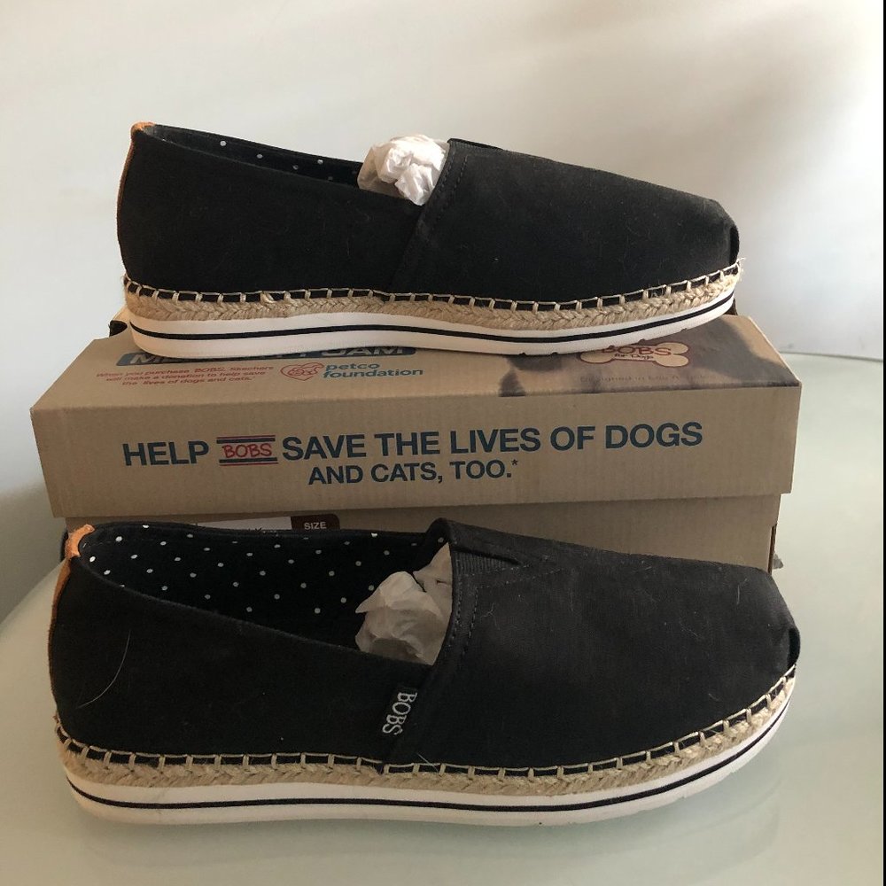 NEW Skechers Bob's Breeze Black Espadrilles